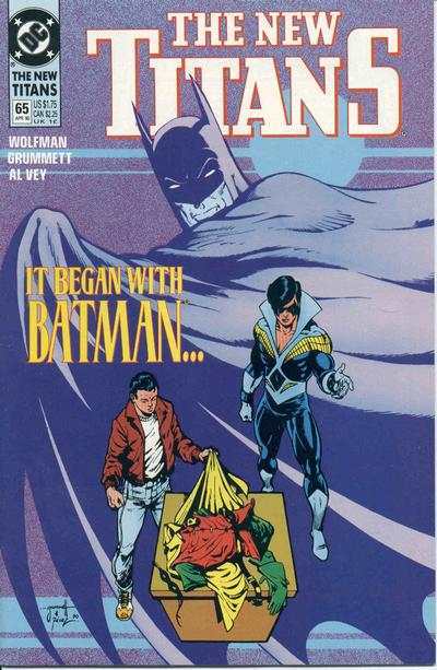 New Titans #65, couverture
