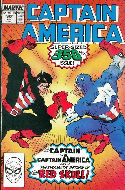 Captain America #350, couverture