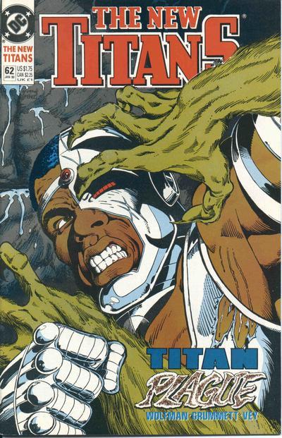 New Titans #62, couverture