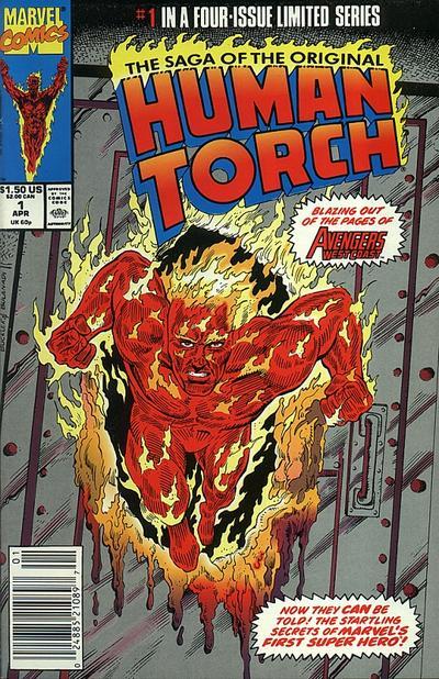 Saga Of The Original Human Torch #1-4 - Complete Set, couverture