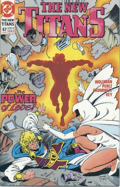 New Titans #67, couverture