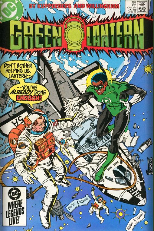 Green Lantern #187, couverture