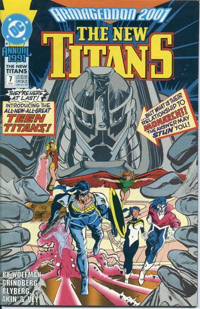 New Titans Annual #7, couverture