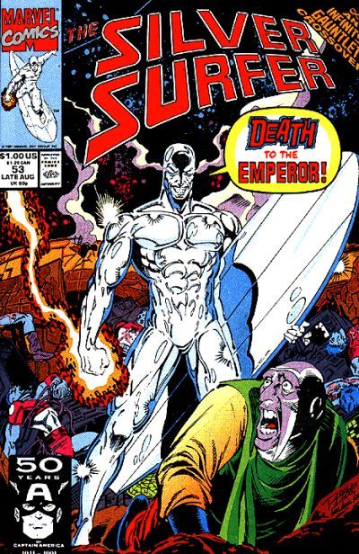 Silver Surfer #53, couverture