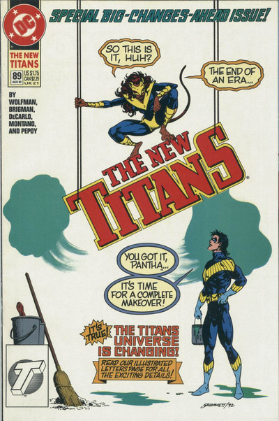 New Titans #89, couverture