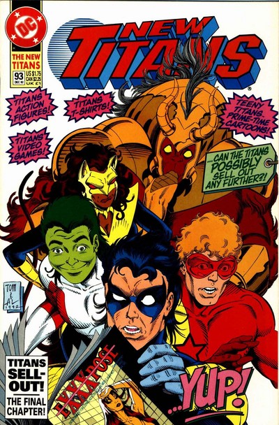 New Titans #93, couverture