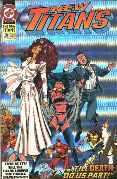 New Titans #100, couverture