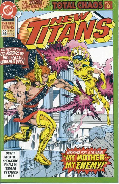 New Titans #92, couverture