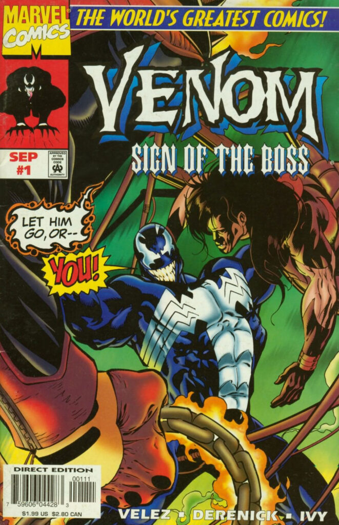Venom: Sign Of The Boss #1, couverture