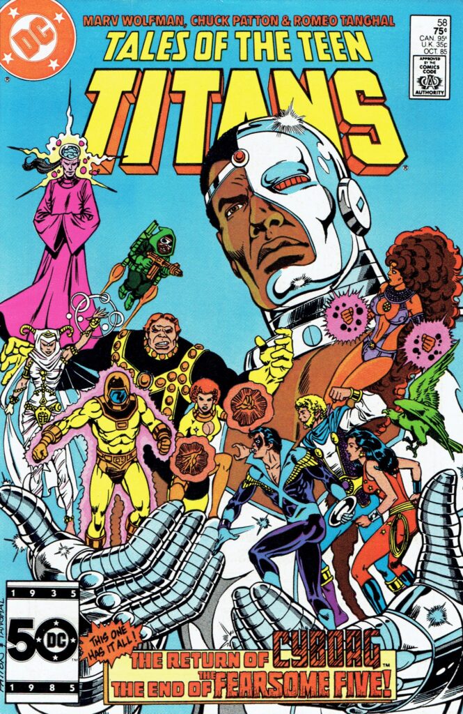 Tales Of The Teen Titans #58, couverture