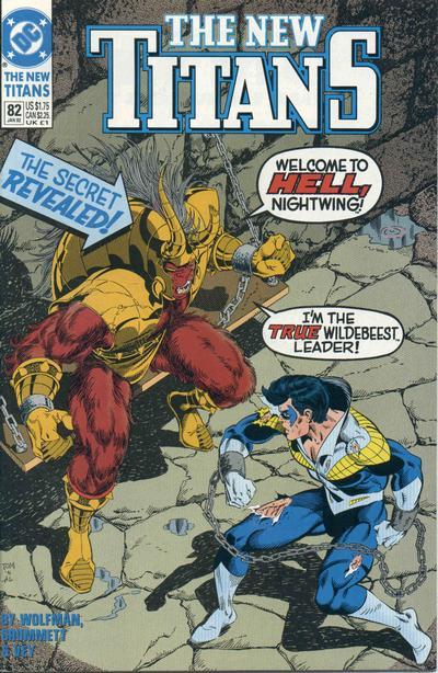 New Titans #82, couverture