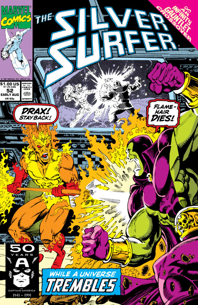 Silver Surfer #52, couverture