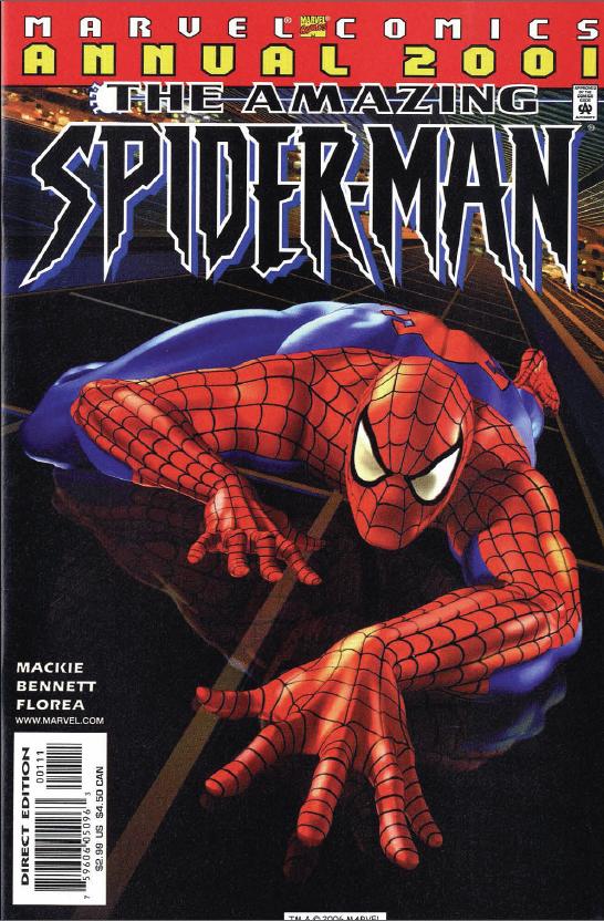 Amazing Spider-Man 2001, couverture
