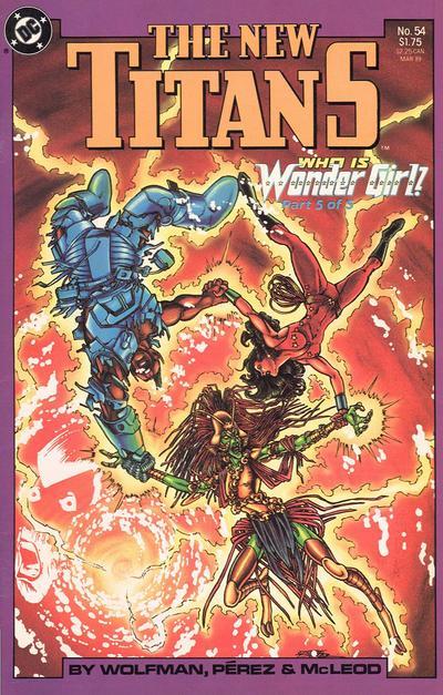 New Titans #54, couverture