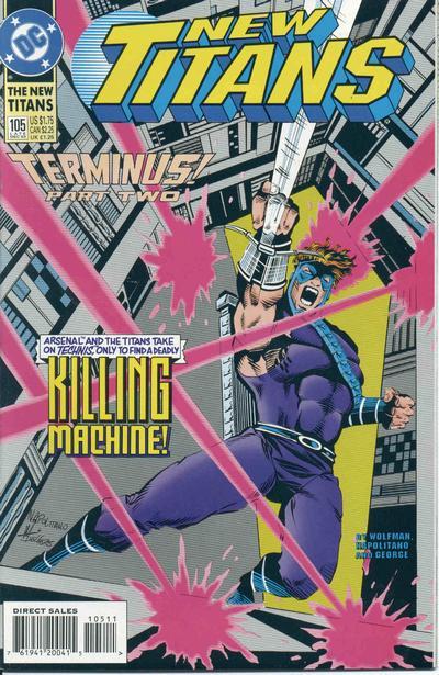 New Titans #105, couverture