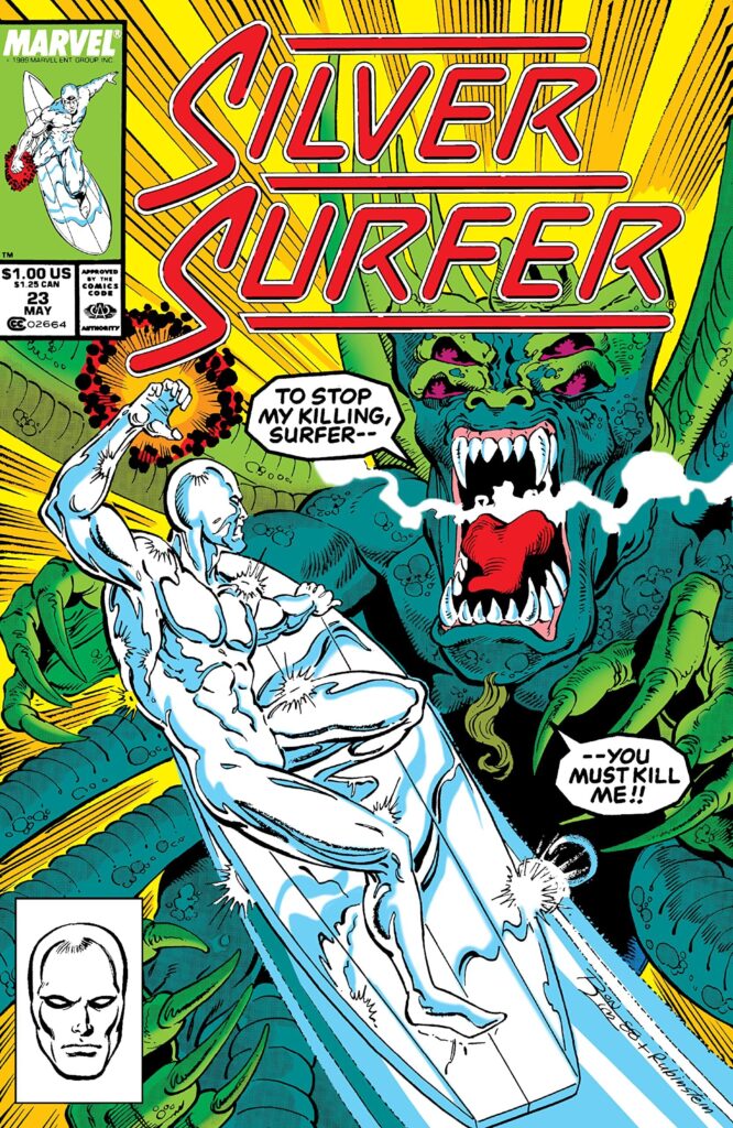 Silver Surfer #23, couverture