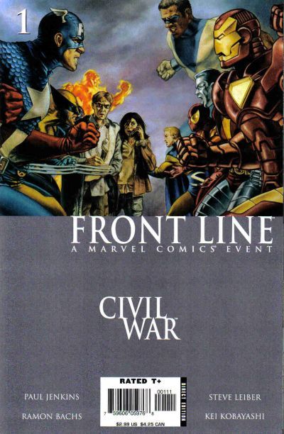 Civil War: Front Line #1, couverture