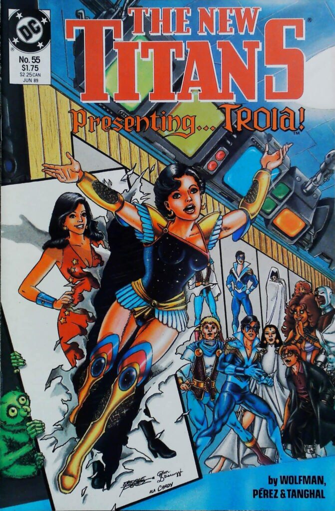 New Titans #55, vue de l'exemplaire
