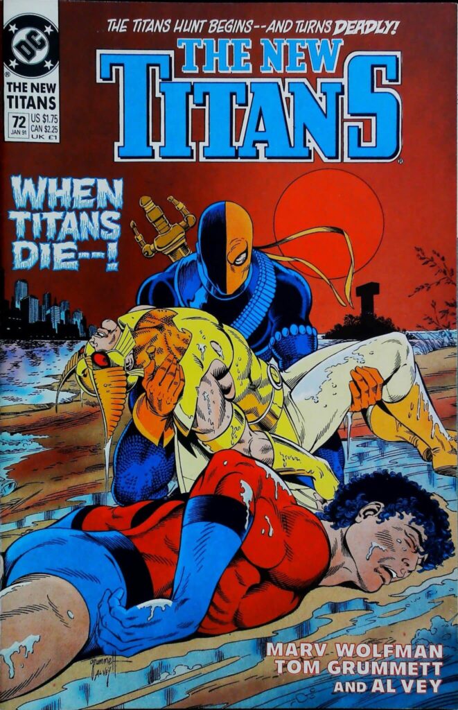 New Titans #72, vue de l'exemplaire