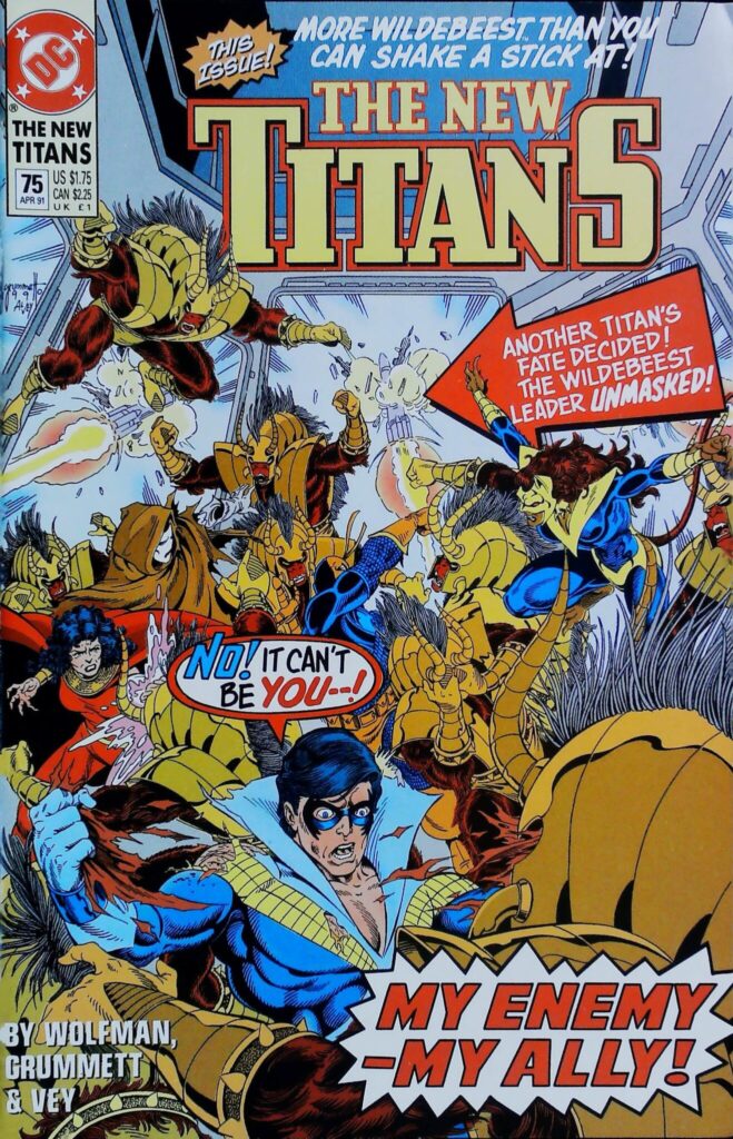 New Titans #75, vue de l'exemplaire