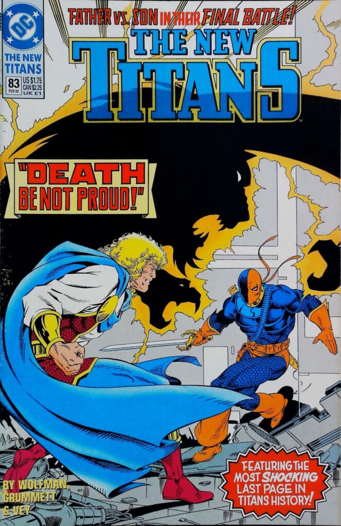 New Titans #83, vue de l'exemplaire